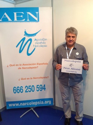 Manuel, President of la Asociacion Espanola de Narcolepsia (AEN), in Valencia at the 5th Congress of Sleep Medicine – Spain