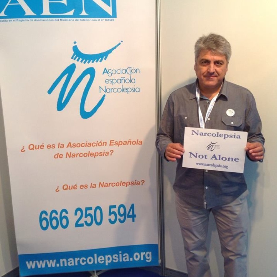 Manuel, President of la Asociacion Espanola de Narcolepsia (AEN), in Valencia at the 5th Congress of Sleep Medicine – Spain